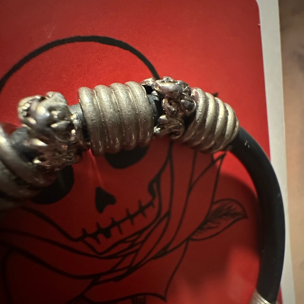 Sturdy handmade Sterling silver bracelet ☠️💀☠️
